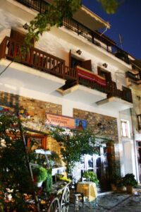 Poseidon Samos Greece by night