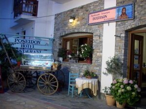 Poseidon Samos Greece by night