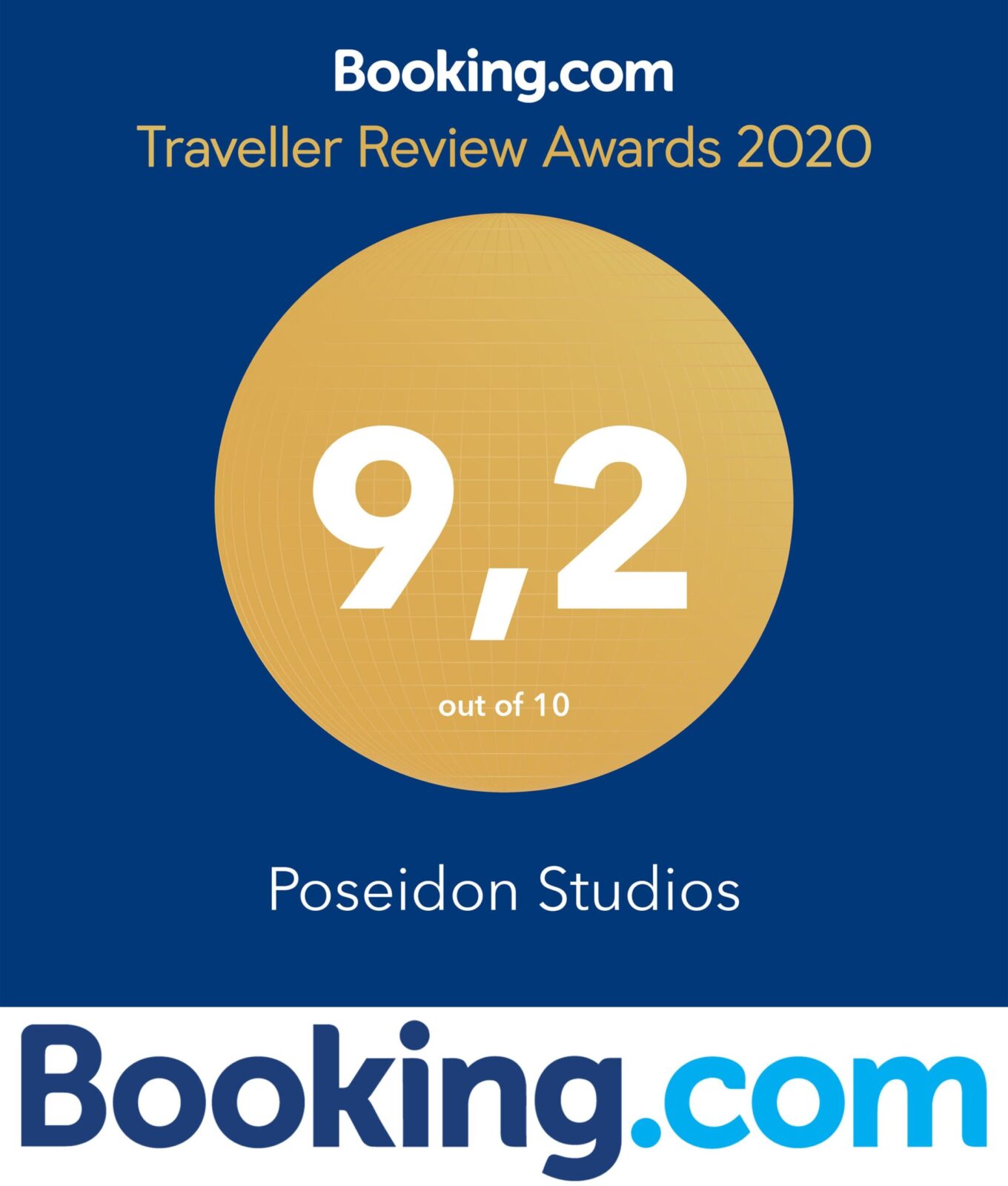 Hotel Poseidon Kokkari awards and Certificates