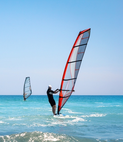 Windsurfing in Kokkari Samos Greece