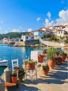 Beaches in Kokkari Samos Greece