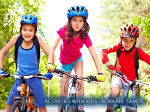 Traveling with children in Kokkari Samos Greece