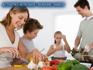 Traveling with children in Kokkari Samos Greece