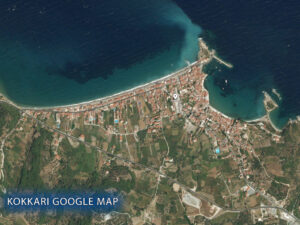 Maps of Kokkari Samos Greece