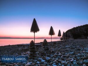 Beaches in Kokkari Samos Greece